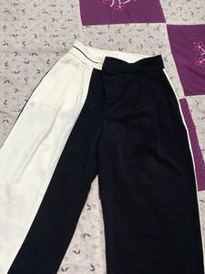 Black &amp; White Pants