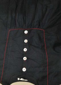 Black Button-Down Dress