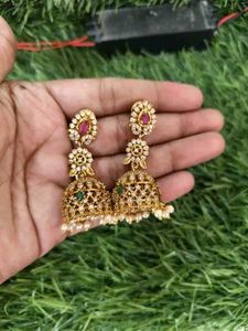 America diamond Jhumka Earrings