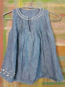 Cute Denim Look Top