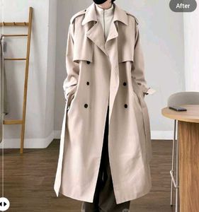 Korean Oversized Vintage Trench Coat