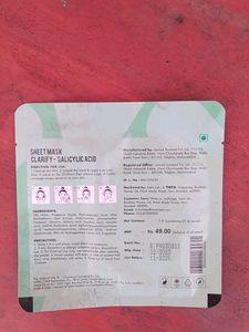 Zudio NIACINAMIDE and SALICYLIC ACID sheetmasks
