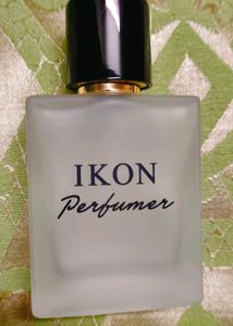 Empty bottle of IKON Perfumer