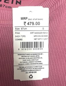 Shein Pink Top