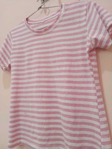 Pink Striped T-Shirt