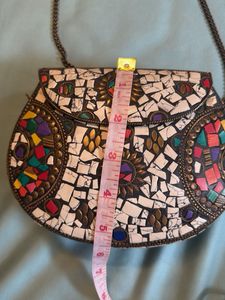 Vintage Mosaic Crossbody Bag