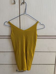 Ribbed Summer Tank V neck Top