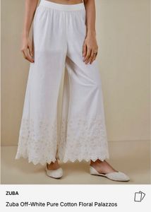 Embroidered Palazzo Pants By Zuba