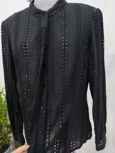 Elegant Black Sheer Top