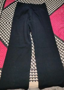 Black Straight Fit Trousers