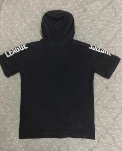 Grey &#34;THINK&#34; Graphic Tee with Justice League Print