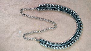 Oxidaised Silver Chain