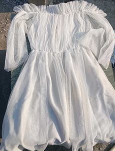 White Off-Shoulder Dress