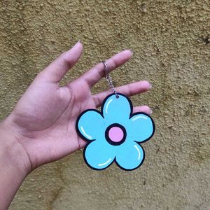 Cute Flower Keychain Handpainted