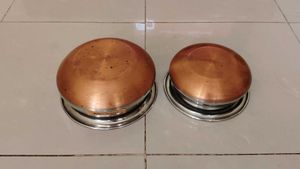 New Unused Pack Of Two Steel Handi Copper Base