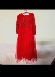 Red Sequin Party gown