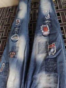Patchwork Denim Jeans