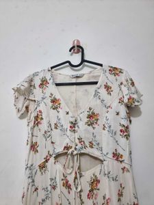 Floral Maxi Dress with Slit