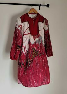 Hermes  Read Beaded Trim Tunic Top