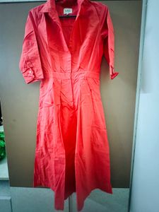 Coral Colour Jumpsuit