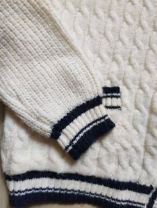White and blue Cardigan