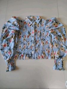 Floral Smocked Puff Sleeve Top