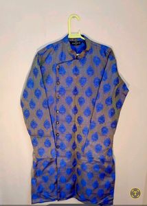 Sojanya Royal Blue &amp; Gold Designer Kurta