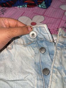 Ripped Denim Shorts