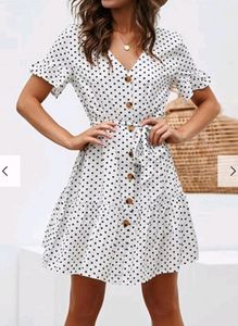 Street Style Stalk Polka Dress