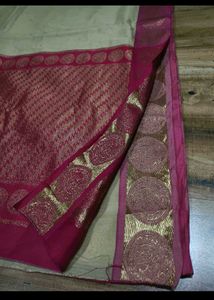 cotton silk saree with blouse
