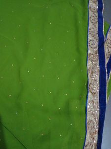 Beautiful Mehindi Colour Sare