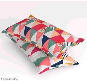 Colorful Geometric Pillowcases (Set of 10