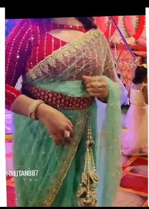 Beautiful full hand work saree