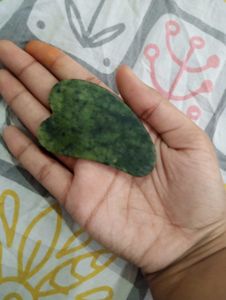 Combo Of Gua Sha Jade Roller And Two Face Massager