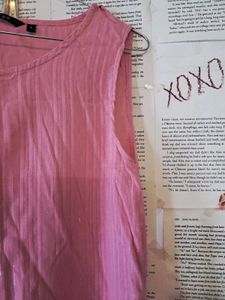 Pink Cotton Kurti