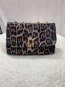 Leopard Print Chain Bag