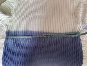 Zudio White &amp; Lavender Semi-Wool Sweater