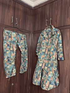 CO ORD SETT!!! Retro Patchwork Print!!