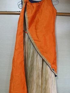 Orange & Beige Indian Dress
