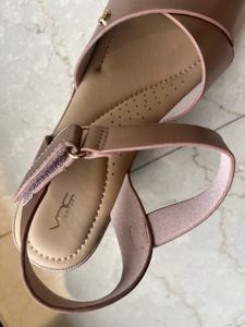 New Elegant Bronze Wedge Sandals