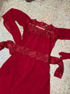 red gown