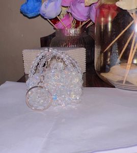 Beaded Mini Pouch Keychain