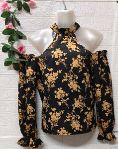 🎁Buy 2 Get 1 Free 🎁 Floral Cold Shoulder Top