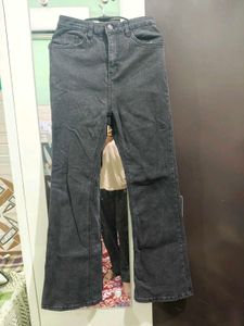 Dark Grey Flared Jeans