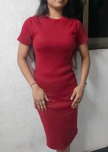 reddish Maroon Bodycon one piece