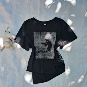 Y2k Fitted Printerest Top