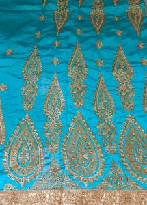 Amazing sea Green Colour beautiful Sare For You!