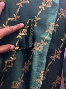 Elegant Green &amp; Gold Kurti