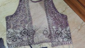Indo western outfit with crop shrug