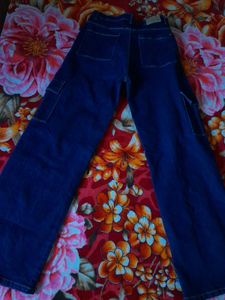 streetwear casual Dark Blue Cargo denim